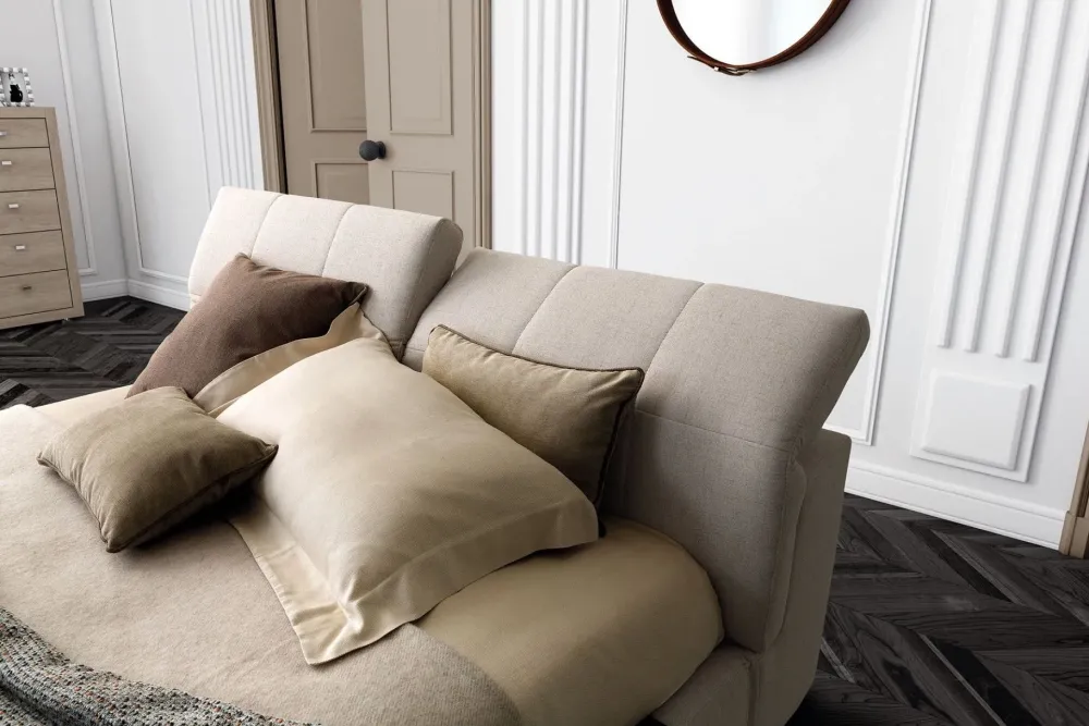 Letto matrimoniale moderno Tower a prezzo ribassato^Le Comfort New