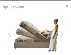 Letto matrimoniale moderno Jasm a prezzo scontato^Ergogreen New