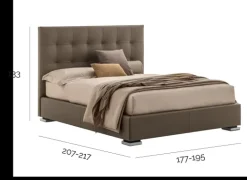 Letto matrimoniale moderno Victor plus a prezzo scontato^V&nice Online
