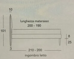 Ergogreen Letto matrimoniale moderno Michelle a prezzo ribassato- Letti