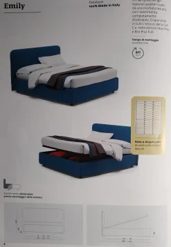 Letto matrimoniale moderno Gin air emily tango a prezzo ribassato^Collezione esclusiva New