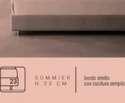 Biba Salotti Letto matrimoniale moderno Dedalo * a prezzo ribassato- Letti