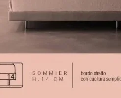 Biba Salotti Letto matrimoniale moderno Dedalo * a prezzo ribassato- Letti