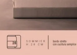 Biba Salotti Letto matrimoniale moderno Dedalo * a prezzo ribassato- Letti