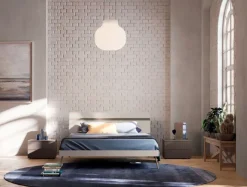 Orme Letto matrimoniale moderno Elga * a prezzo ribassato- Letti