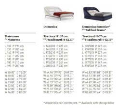 Letto matrimoniale moderno Domenica a prezzo scontato Letti