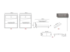 Max Divani Letto matrimoniale moderno Nel bed a prezzo ribassato- Letti