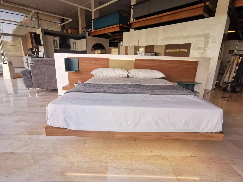 Letto matrimoniale moderno Wall system a prezzo ribassato^Mobilgam New