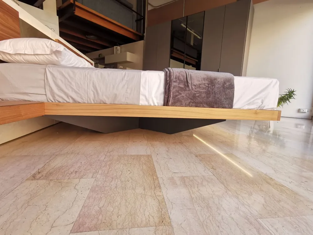 Letto matrimoniale moderno Wall system a prezzo ribassato^Mobilgam New