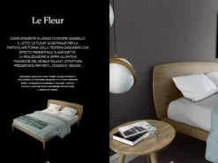 New Letto matrimoniale moderno Fleur * a prezzo scontato Letti