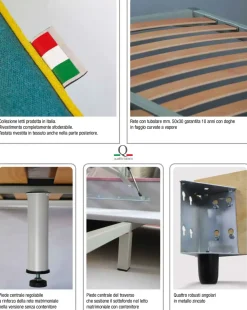 Salvetti Letto matrimoniale moderno Cupido a prezzo ribassato- Letti