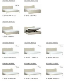 ZG Mobili Letto matrimoniale Onda matrimoniale con un ribasso IMPERDIBILE- Letti