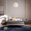 Orme Letto matrimoniale Light Night con gambe Elga a prezzo scontato.- Letti