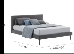 V&nice Letto matrimoniale Sander con uno sconto IMPERDIBILE- Letti