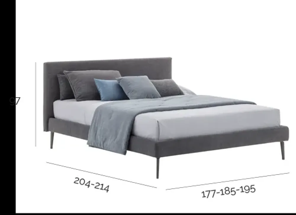 V&nice Letto matrimoniale Sander con uno sconto IMPERDIBILE- Letti