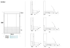 Letto moderno a scomparsa Nobu- promo sul nuovo a prezzo scontato Letti