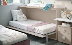 Sale Letto moderno a scomparsa. Finitura tortora. . Prezzo ribassato. Letti