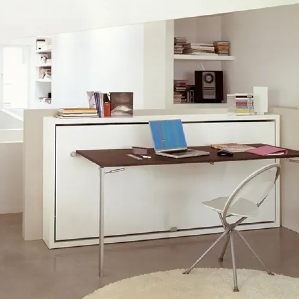 New Letto moderno a scomparsa Poppi desk 90 a prezzo scontato Letti