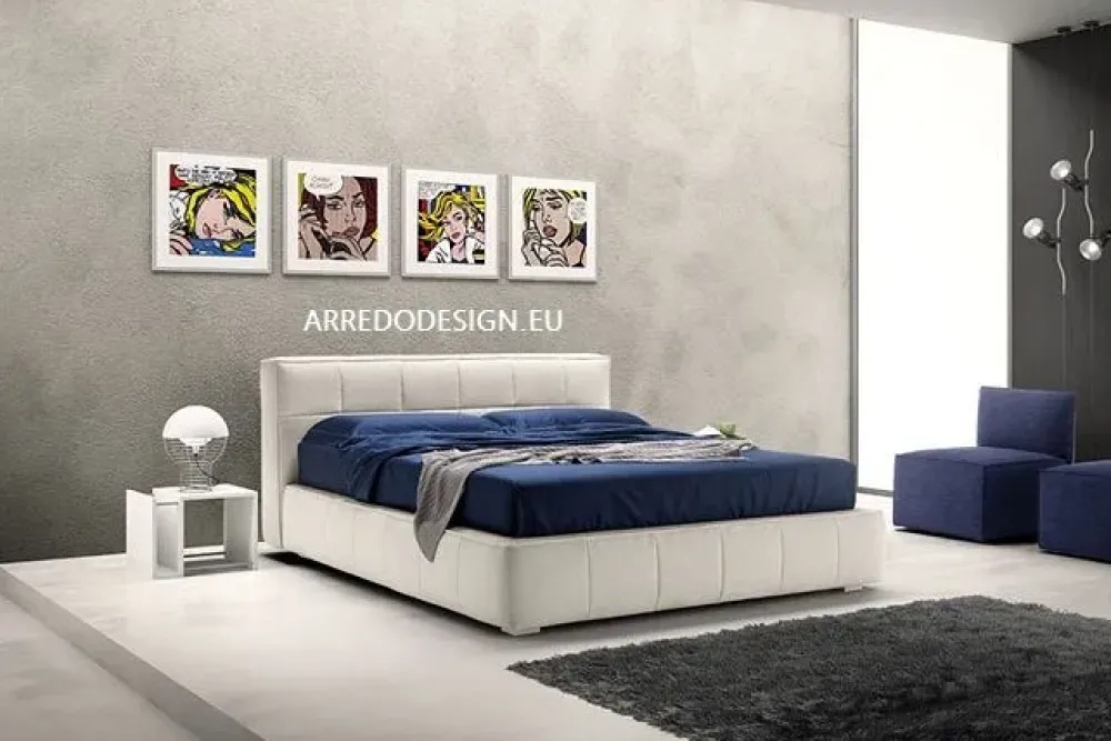 Online Letto moderno con contenitore Square * a prezzo ribassato Letti