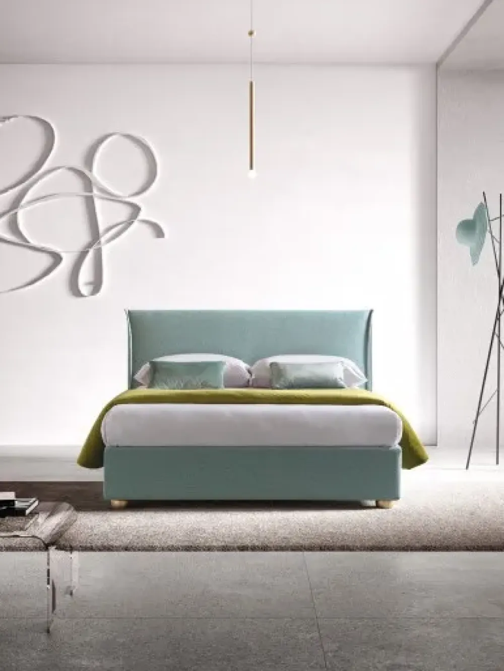 Collezione esclusiva Letto moderno con contenitore Hesperis Mottes selection a prezzo ribassato- Letti