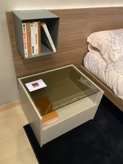 Letto moderno con contenitore Miri a prezzo scontato^Tagliabue Mobili Clearance