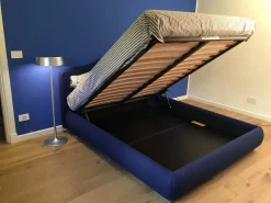 Letto moderno con contenitore Luxury round a prezzo scontato Letti