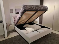 Oggioni Letto moderno con contenitore Letto plio con contenitore alto a prezzo scontato- Letti