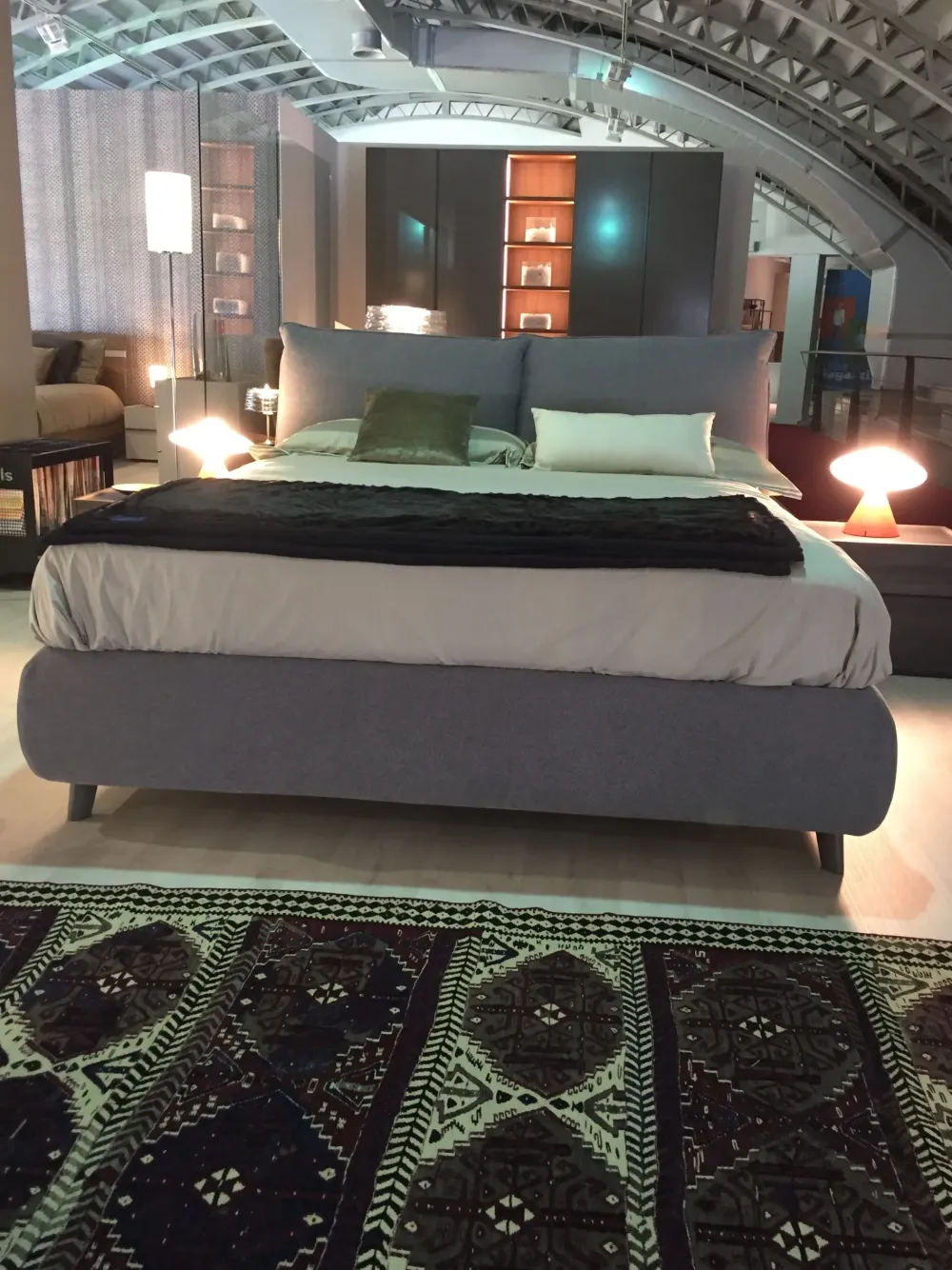 Outlet Letto moderno con contenitore Blanca a prezzo scontato Letti