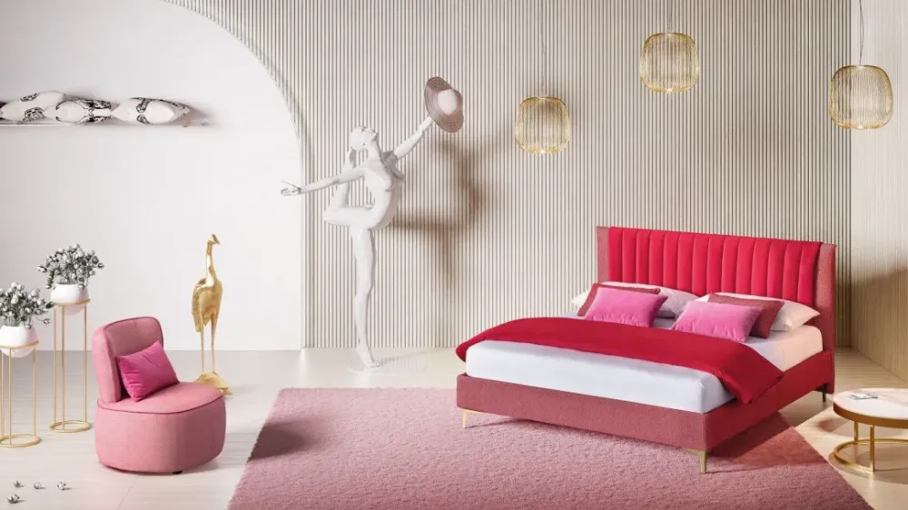 Letto moderno con contenitore Phlox Mottes selection a prezzo scontato^Collezione esclusiva