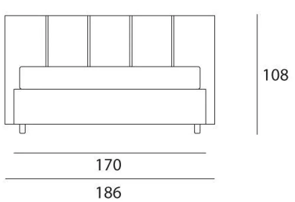 Clearance Letto moderno con gambe Acquario a prezzo ribassato Letti