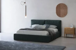 NovaMobili Letto moderno con gambe Brick a prezzo scontato- Letti