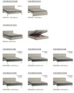 Letto moderno con gambe Eco a prezzo scontato^ZG Mobili Sale