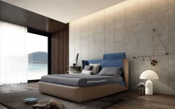 Letto moderno con giroletto Relax a prezzo ribassato^Novaluna Online