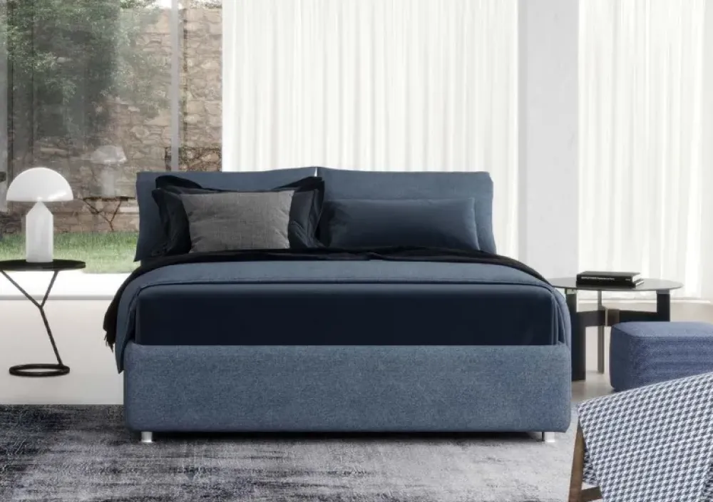 Divaletti Letto moderno con giroletto Edgar a prezzo ribassato- Letti