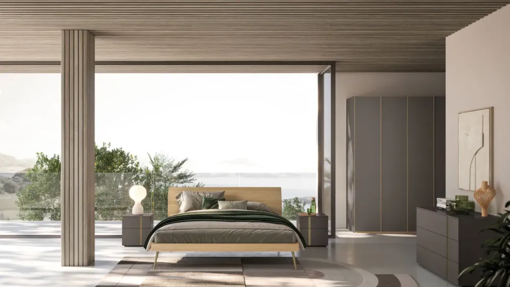 Online Letto moderno con giroletto Letto matrimoniale modello loge a prezzo ribassato Letti