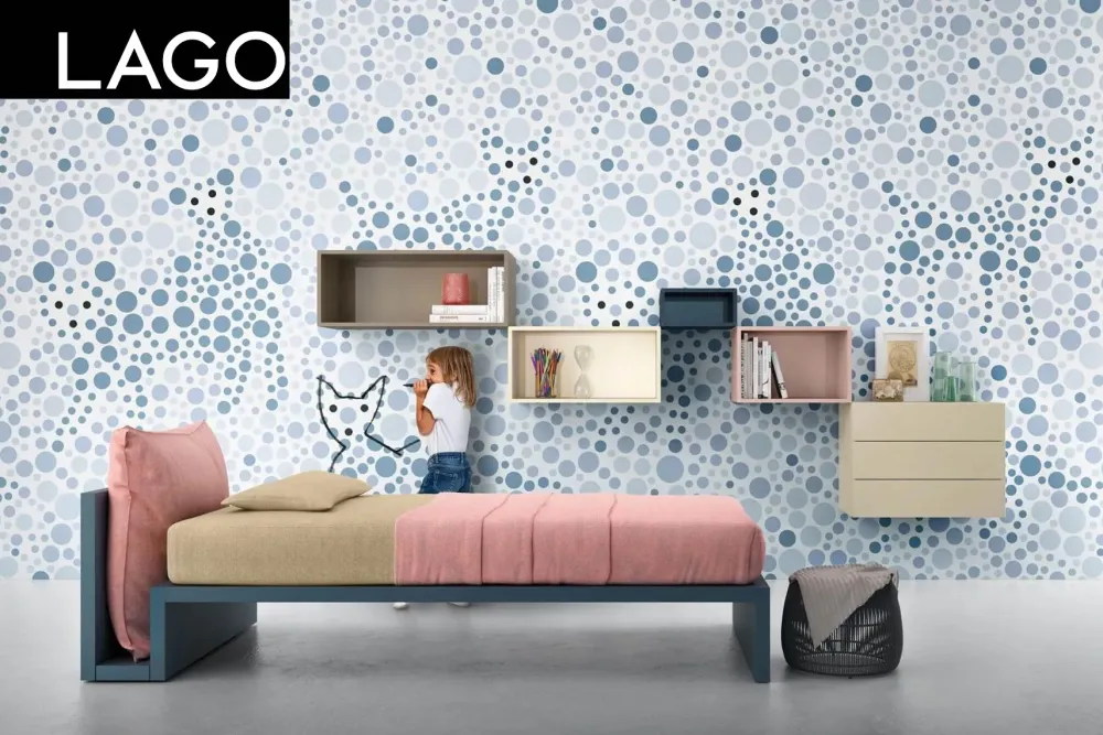 Outlet Letto moderno con giroletto linea bed a prezzo ribassato Letti