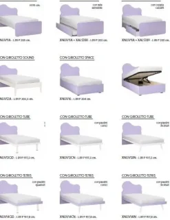 Sale Letto moderno con pediera Nuvola a prezzo ribassato Letti