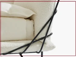 Artigianale Letto moderno con piedini Zenit di alto letti tessili a prezzo scontato- Letti