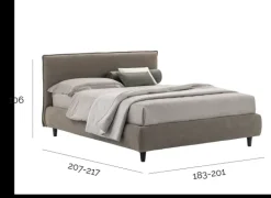 V&nice Letto moderno Dalia con un ribasso del 32%- Letti