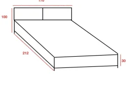 Artigianale Letto moderno Lete scontato 47%- Letti