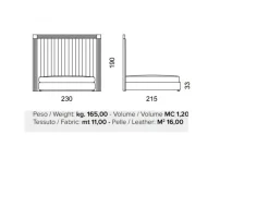 Clearance Letto moderno Letto luxury inox maxi con un ribasso esclusivo Letti