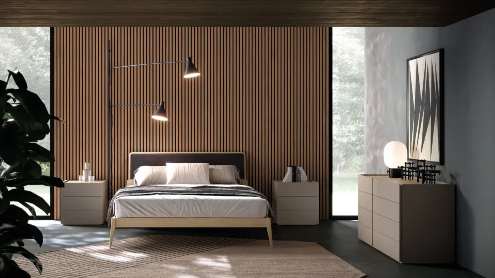 Outlet Letto moderno Letto matrimoniale modello larissa scontato 40% Letti