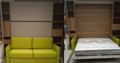 Clearance Letto moderno Letto matrimoniale  a scomparsa matrimoniale nori con un ribasso esclusivo Letti