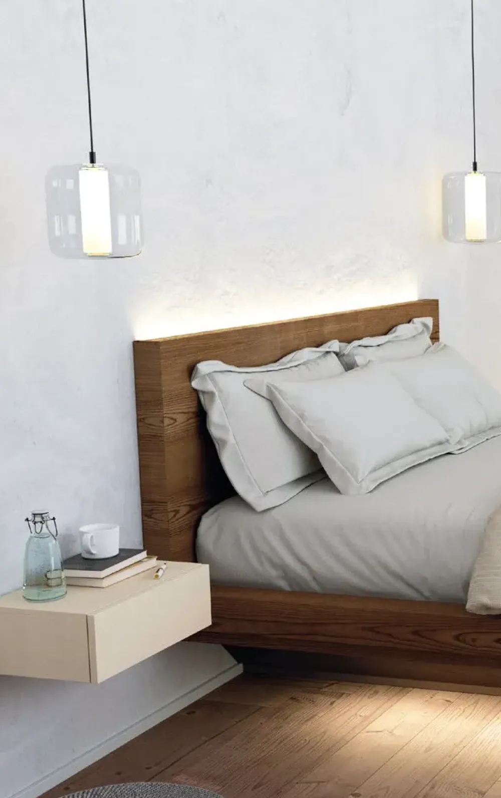 Letto moderno Letto nova fly art 1401 tp scontato 33%^Mobilificio Bellutti Discount