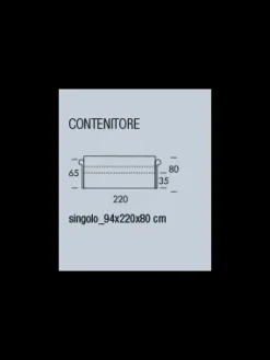 Nefi Letto moderno Zaffiro con un ribasso del 50%- Letti