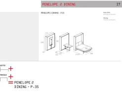 Letto Penelope 2 dining .p.35 di scontato del 30%^Clei Online