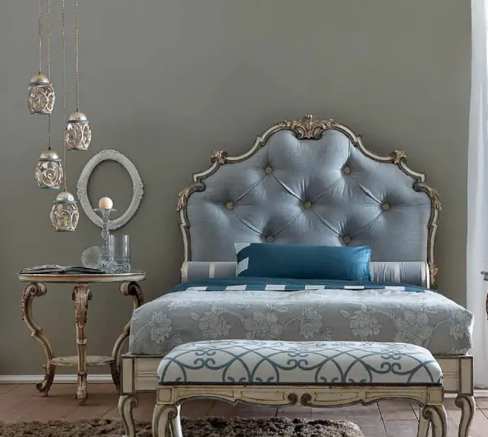 Silvano Grifoni Letto piazza e mezzo con giroletto Grifoni silvano mod. 2467 a prezzo scontato- Letti