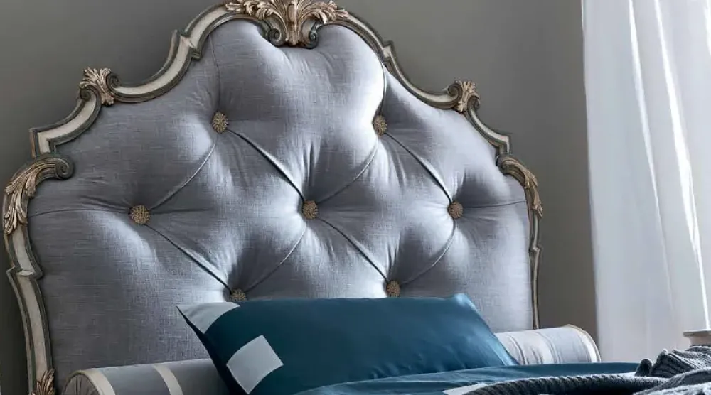 Silvano Grifoni Letto piazza e mezzo con giroletto Grifoni silvano mod. 2467 a prezzo scontato- Letti