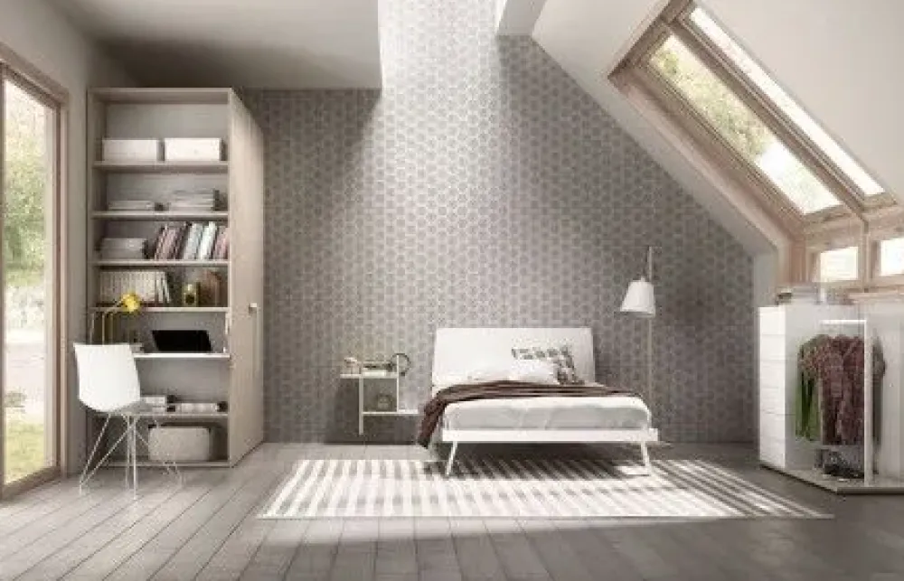 ZG Mobili Letto piazza e mezzo con pediera Trapezio a prezzo ribassato- Letti