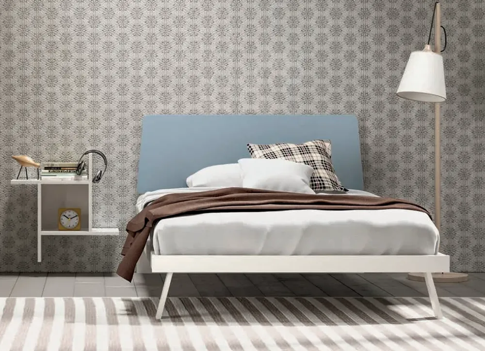 ZG Mobili Letto piazza e mezzo con pediera Trapezio a prezzo ribassato- Letti